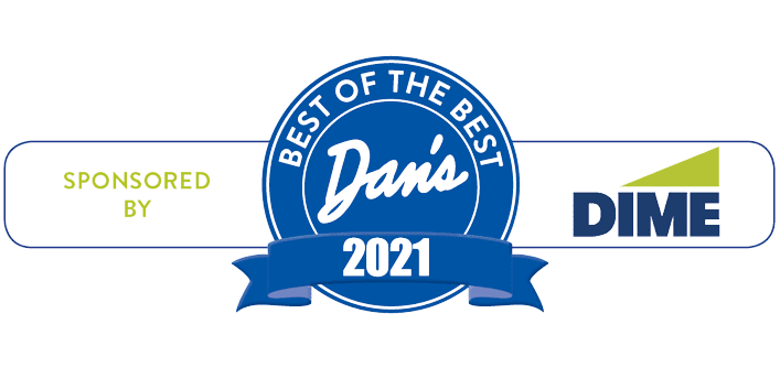 A blue banner with the words " best of the best 2 0 2 1 ".